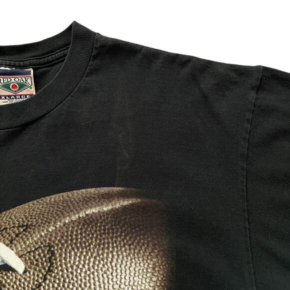 Vintage Red Oak Black T Shirt Oklahoma State Football NCAA Big 12 Size XL USA - Picture 4 of 8